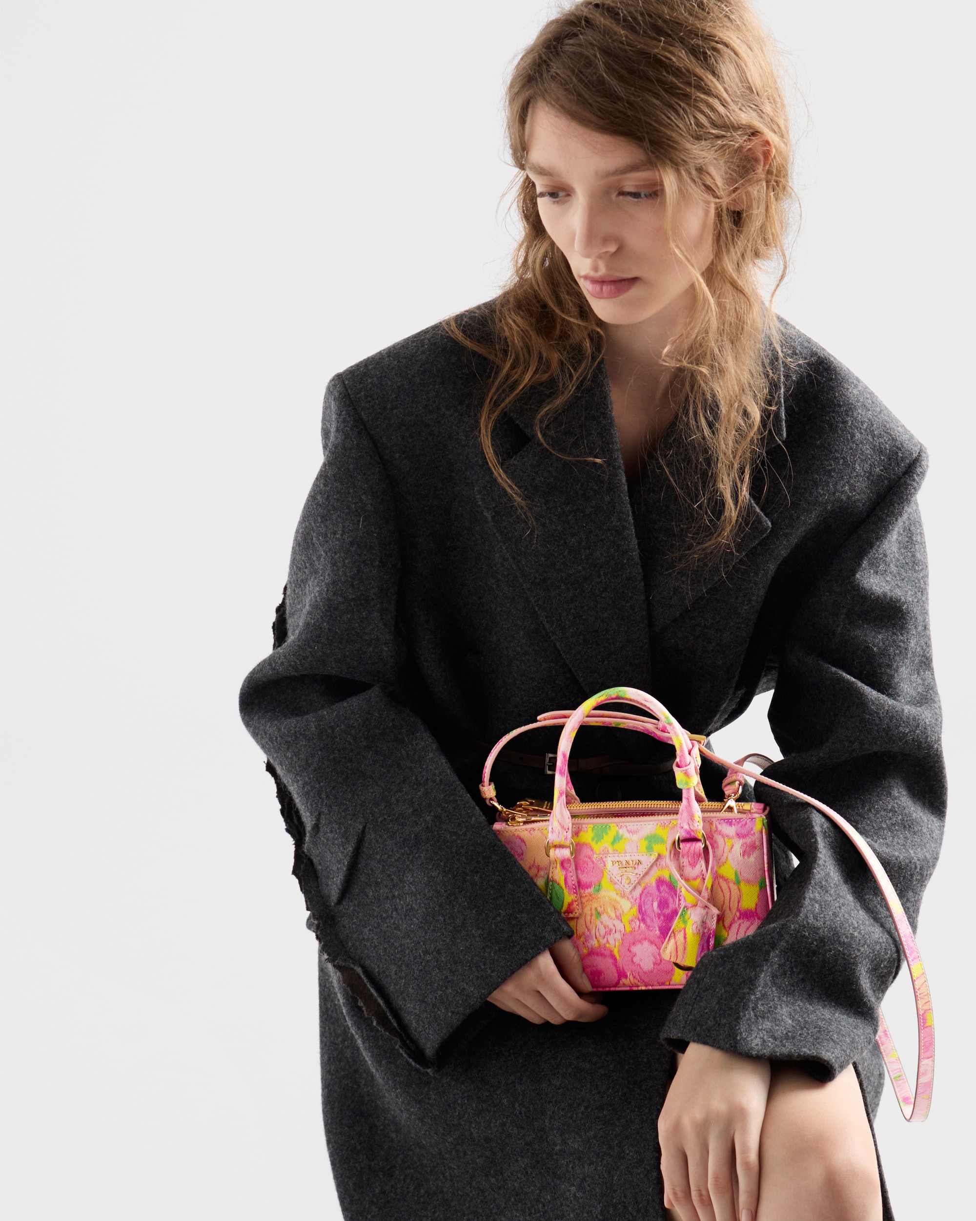 Prada Galleria printed Saffiano leather mini-bag - Image 2